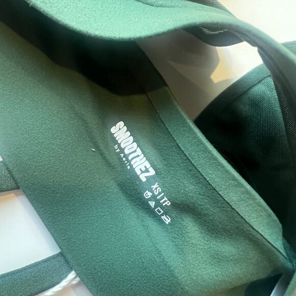 NWT Aerie Smoothez Mesh Triangle Bralette Bra Green Size XS NEW - Picture 8 of 9